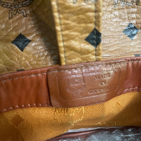 Vintage Mcm cognac Germany made back pack main image 13